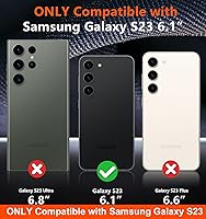 Vista 2 de SPIDERCASE Funda solo para Samsung Galaxy S23, a prueba de golpes, solo para Samsung Galaxy S23, morado oscuro