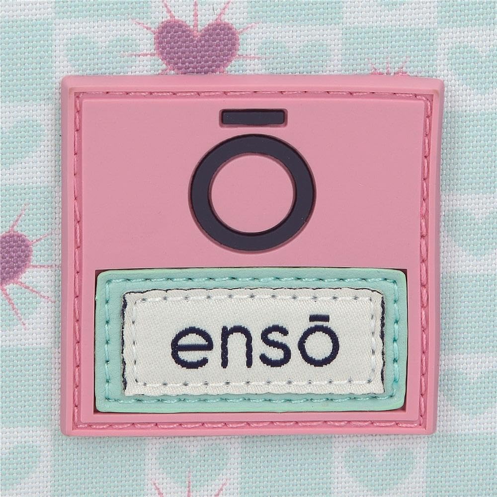 Enso Hearts Zaino a 2 Ruote Verde 33x44x21 cm Poliestere 30,49L