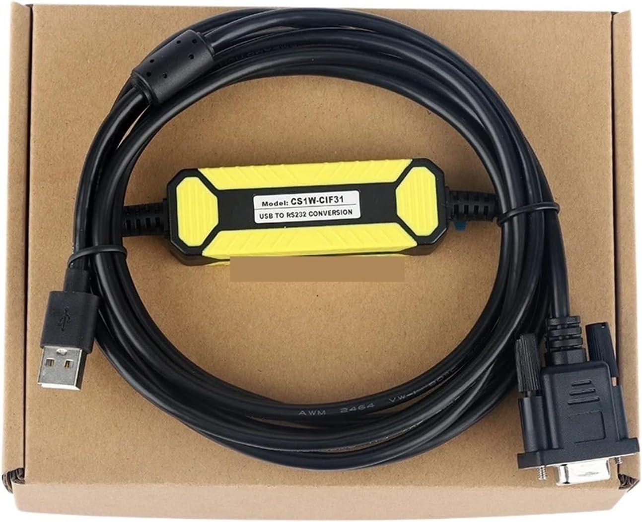 CS1W-CIF31 Adapter for USB Switch Serial to R232 Programming Cable USB-RS232 Optical Converter Line USB Port(Female Port)