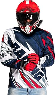 WANDERLOOMS Bike Rider Jersey for Men Full Sleeve T-Shirt Round Neck Trackside Thunder Graphic Printed Riding Clothes Spor... Price In India