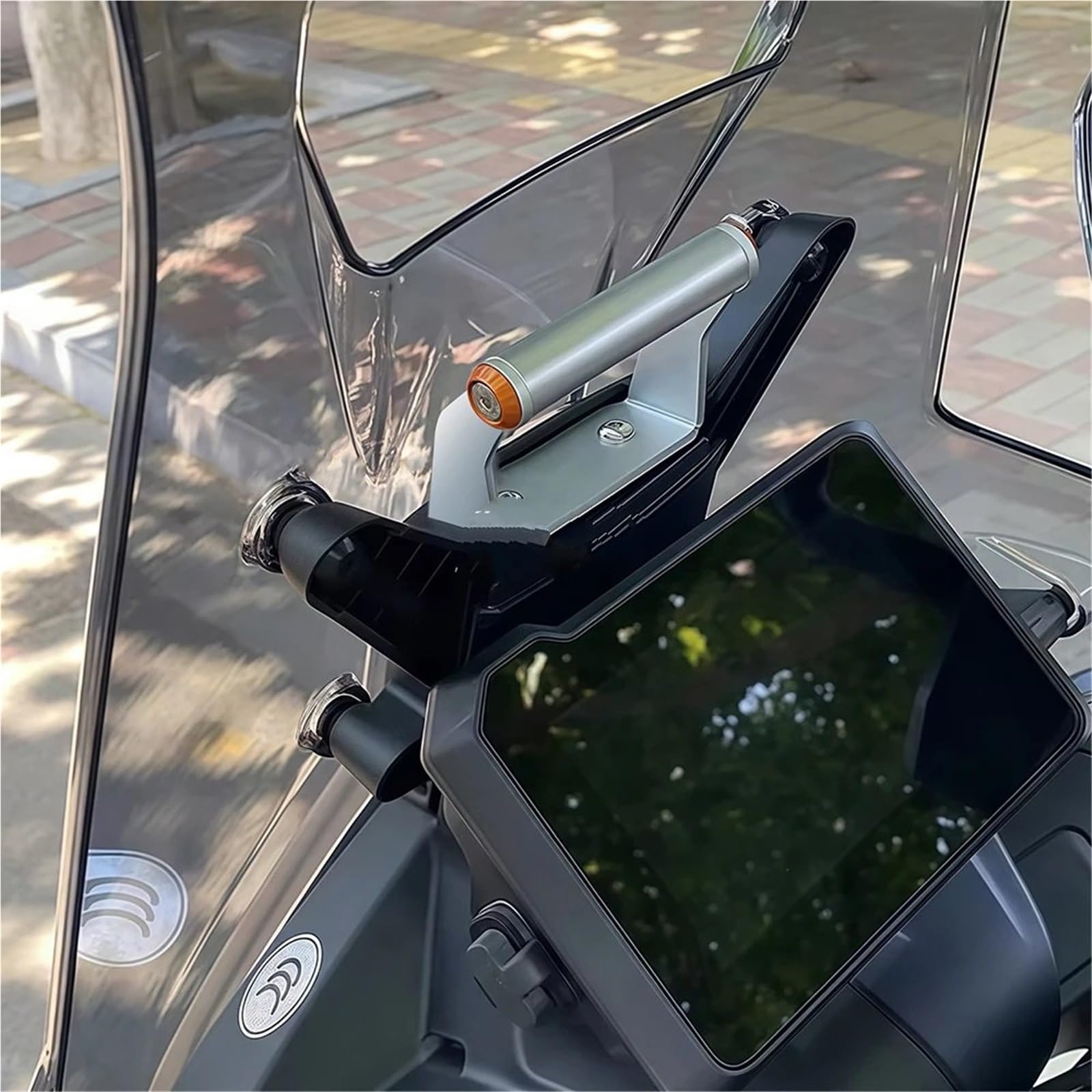 Motocicleta GPS Soporte De Navegación Soporte de navegación para Motocicleta Compatible con KTM 790/890ADV R Adventure 2023, Soporte para teléfono, Parabrisas y GPS.(12MM)