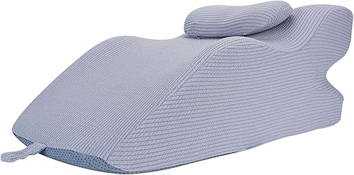 Ejoyous Almohada boca abajo para dormir, almohada de cuña de cama para leer, almohada propensa de espuma viscoelástica para dormir boca abajo
