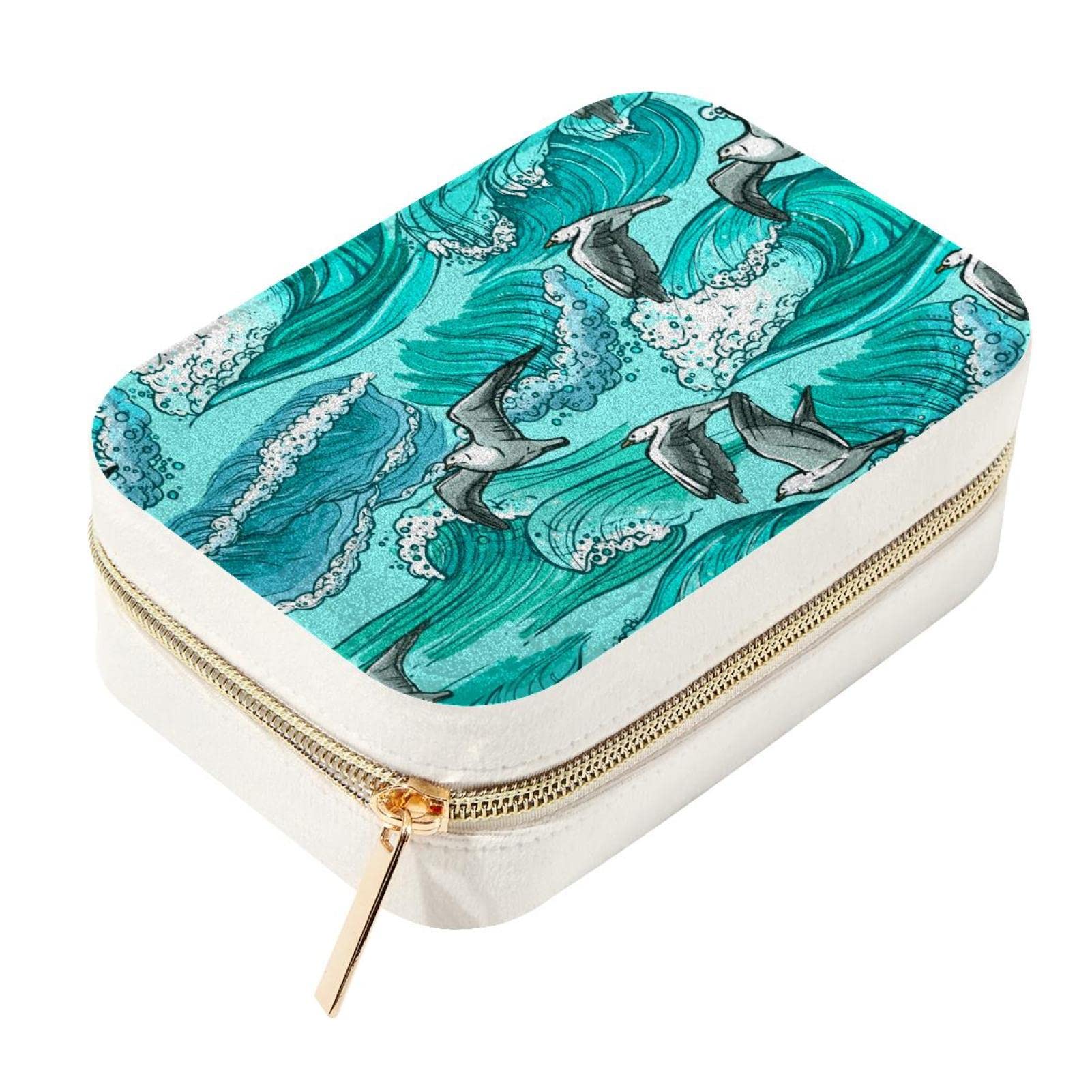 Boîte velours Seagull Wave pour éviter les colliers emmêlés avec zip