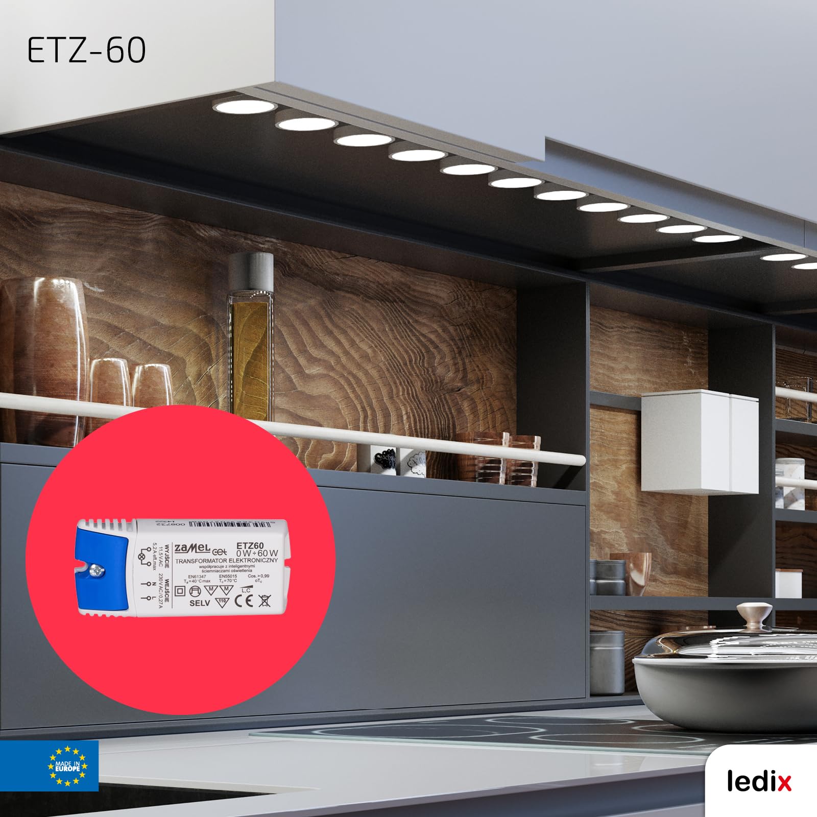 ETZ-60 transformator elektroniczny 12 V 60 W