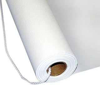 White Plastic Aisle Runner 36 in X 50 Ft Plain with Pull Cord