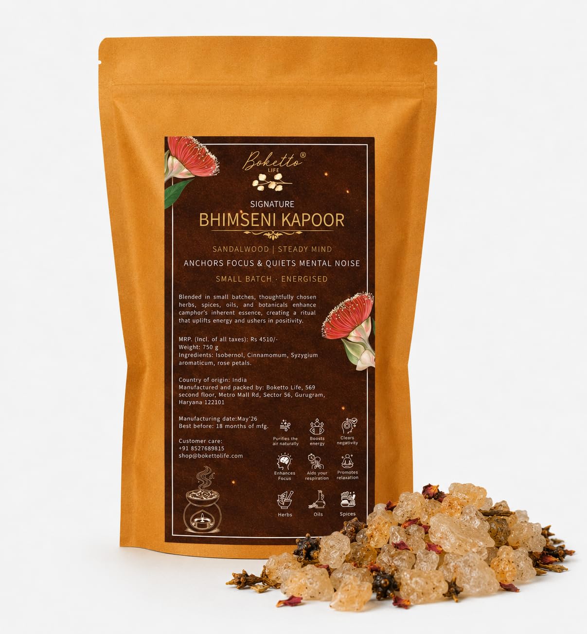 Bhimseni Camphor Kapoor Mix - Neroli | Puja & Aromatherapy -16