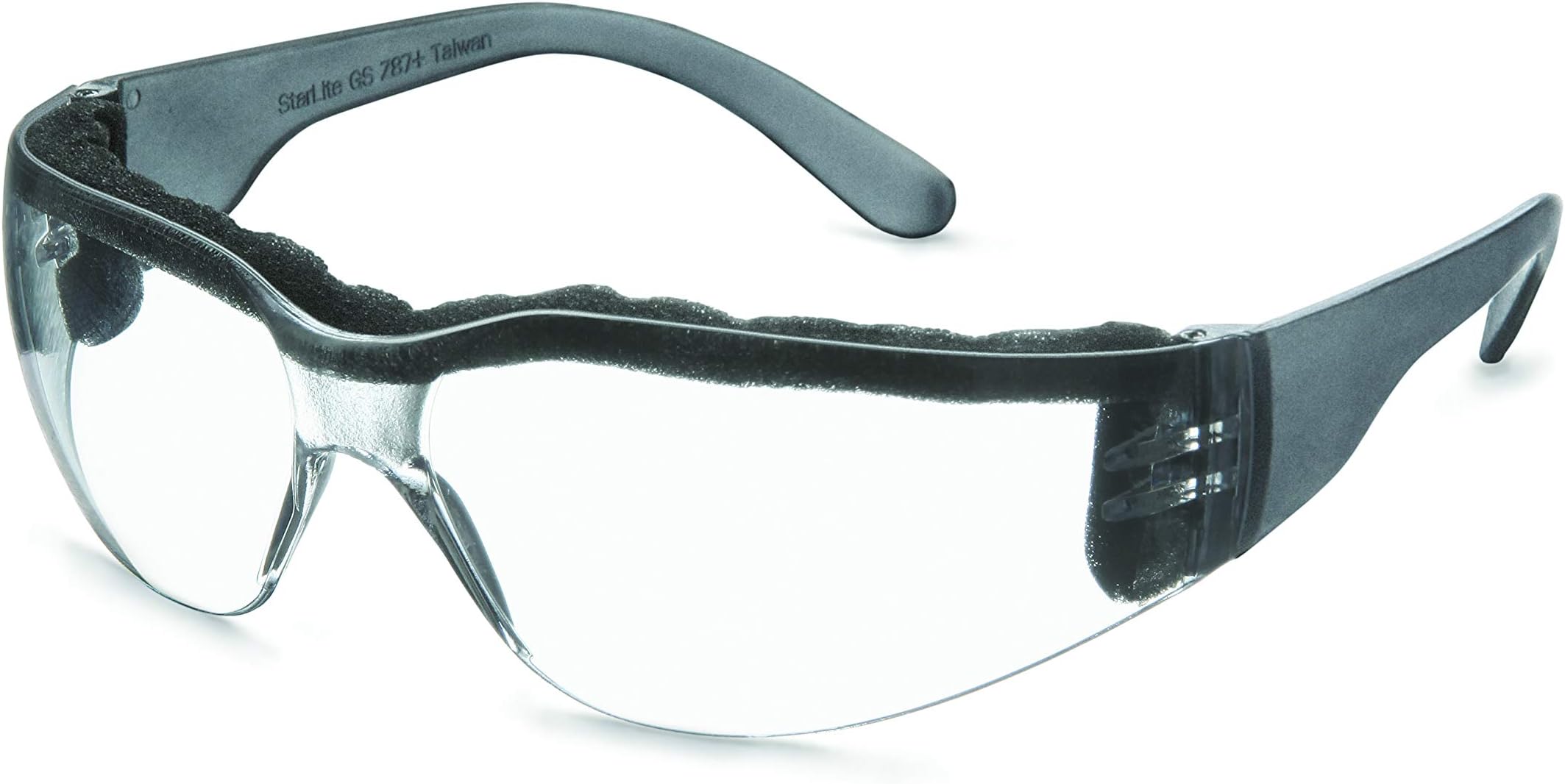 Gateway Safety 46FM79 StarLite Foam-Lined Safety Glasses, Clear Anti-Fog Lens, Clear Temple