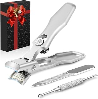 Stocking Stuffers Gifts for Men Adults Seniors, Nail Clippers with Catcher, Christmas Gifts for Men Dad Boyfriend Teens Him, Heavy Duty Clipper with Safety Lock for Mens Women Seniors