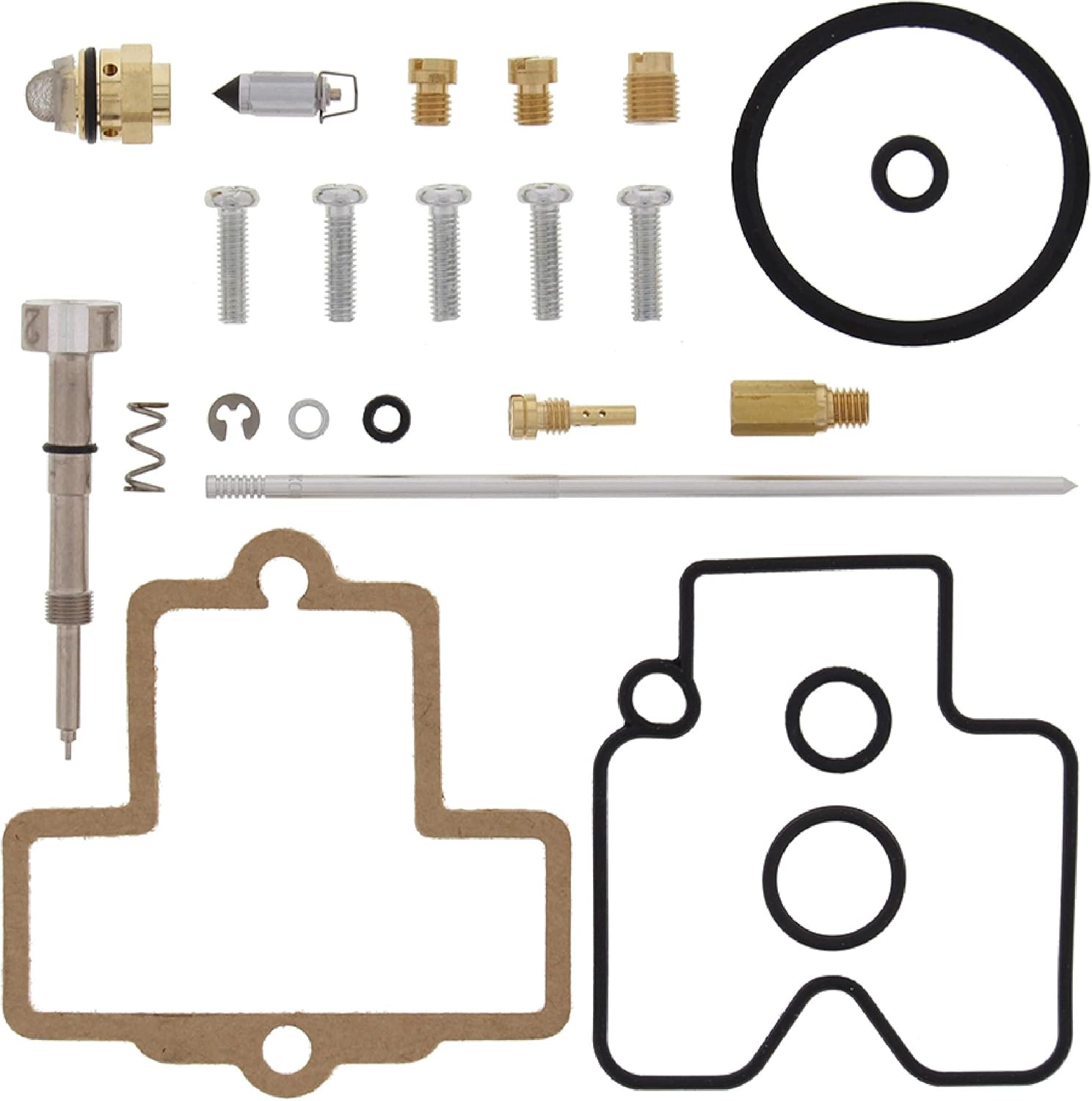 All Balls Racing 26-1498 Carburetor Rebuild Kit Compatible with/Replacement For Kawasaki KLX400R 2003, KLX400R NON CA MODELS PUMPER CARB 2004, Suzuki DRZ400E 2000-2003, DRZ400K 2000-2003