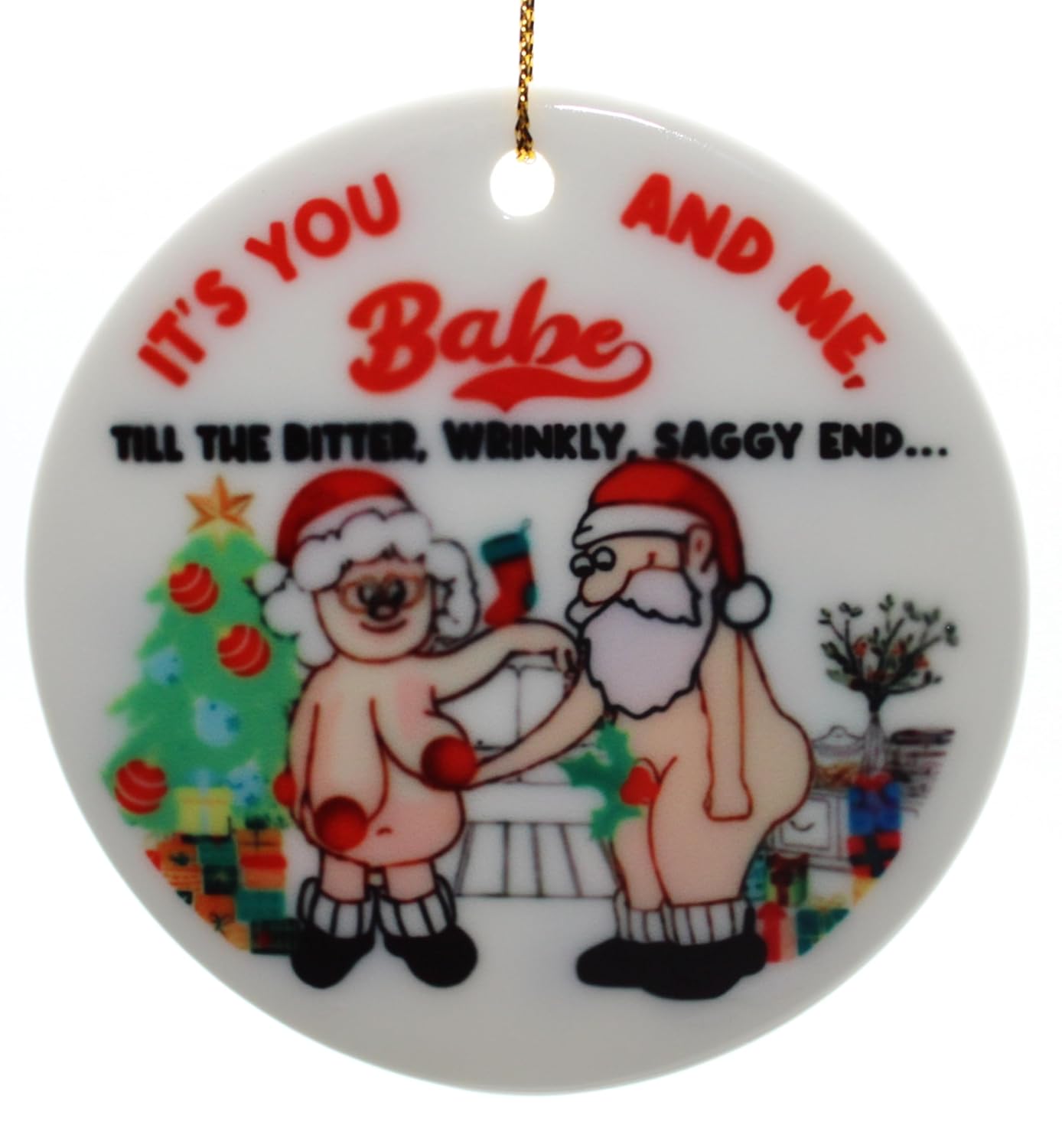 Funny Ornaments Christmas Tree, Adult, 2023, Couple