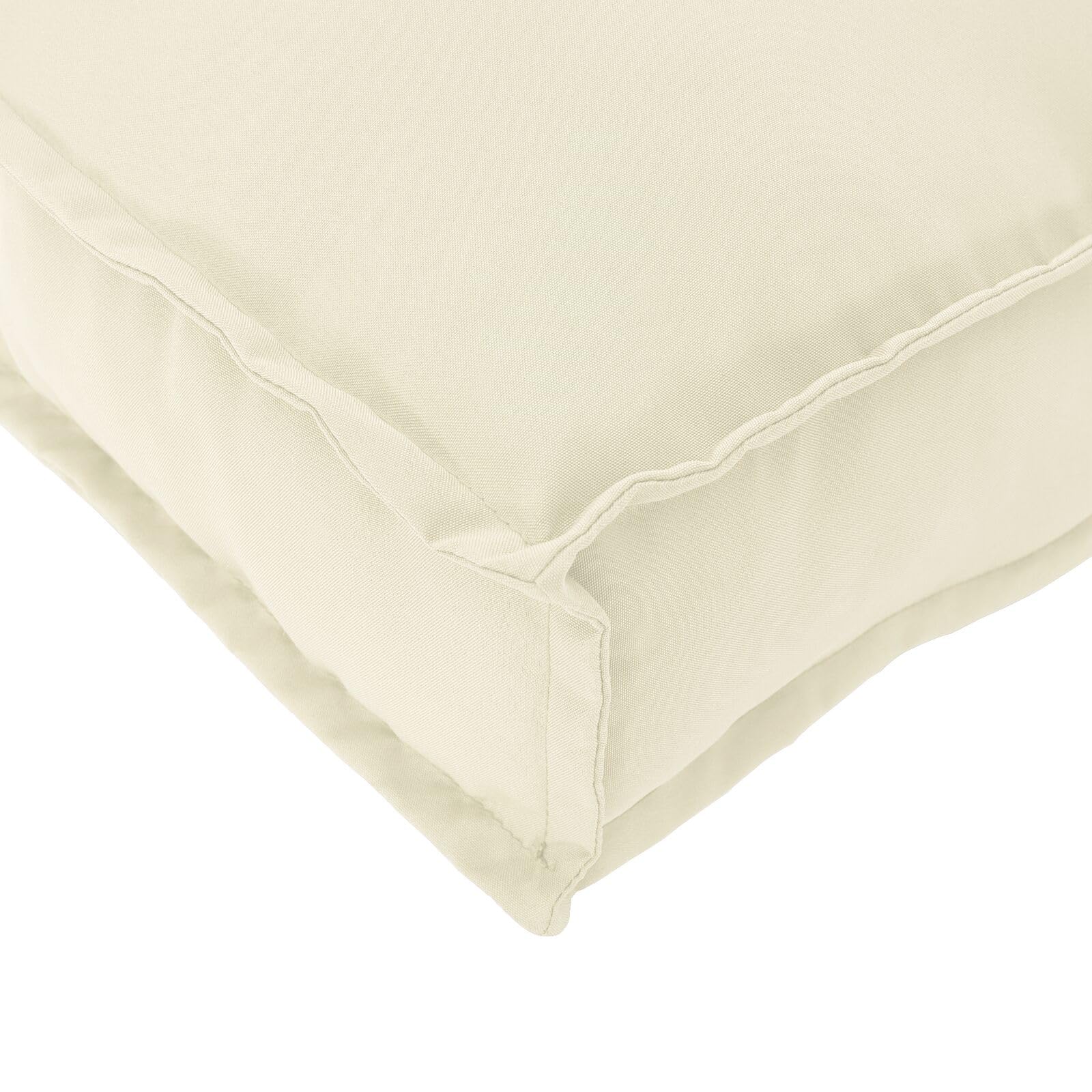 Palettenkissen 2er Set Creme Polyester Palettenkissen Set
