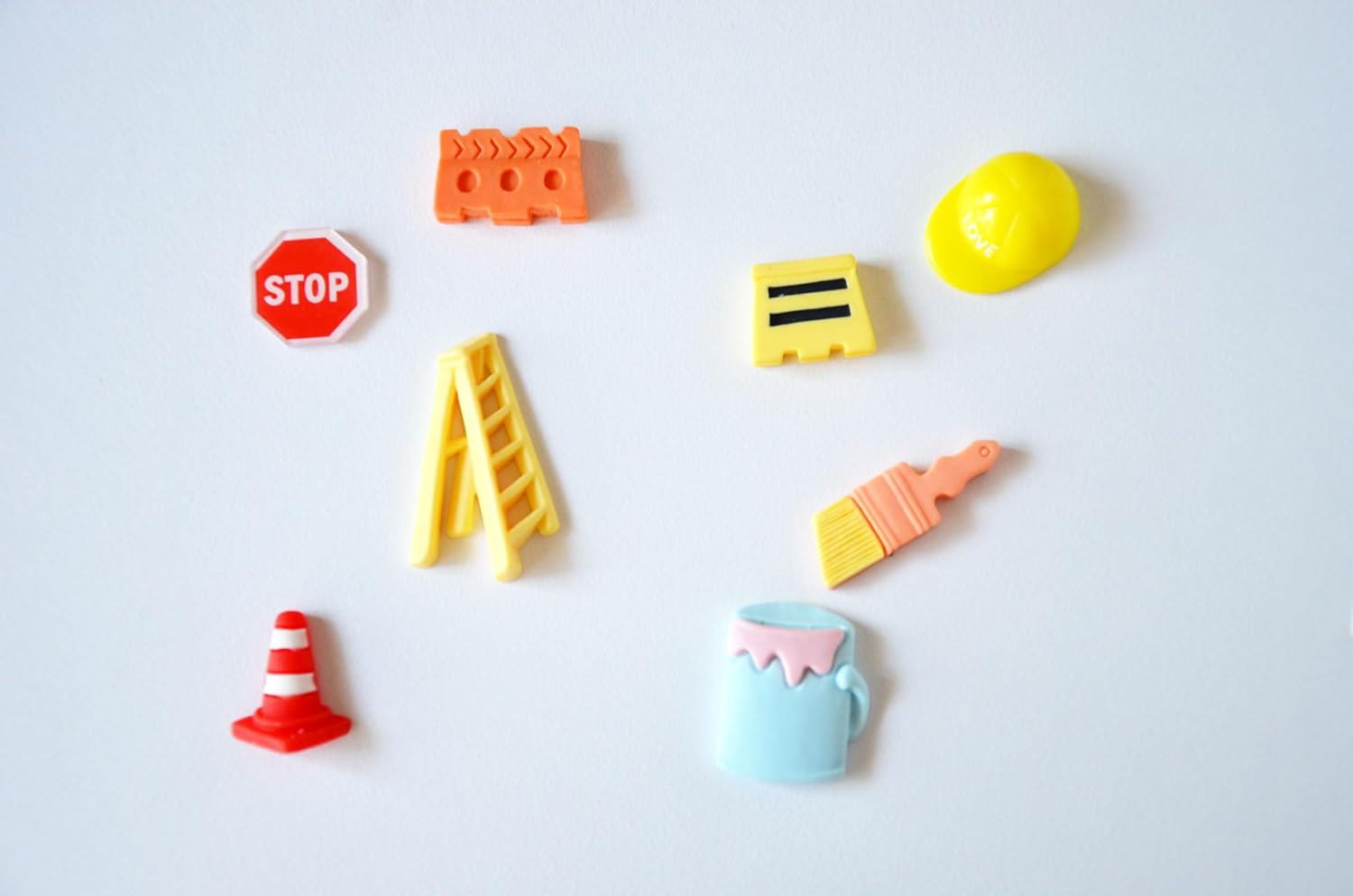 Construction Theme I spy trinkets Sets for I Spy Bag, Bottle, Set of 20 trinkets