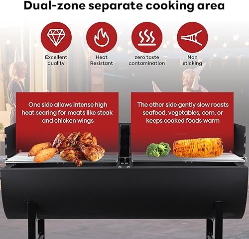 Miniatura 2 de Parrilla de carbón - Parrilla de barril de carbón - Parrilla de fiesta para exteriores (agra)