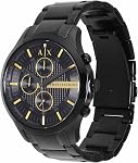 A|X ARMANI EXCHANGE Chronograph Montre en acier inoxydable noir (modèle : AX2164) pour homme