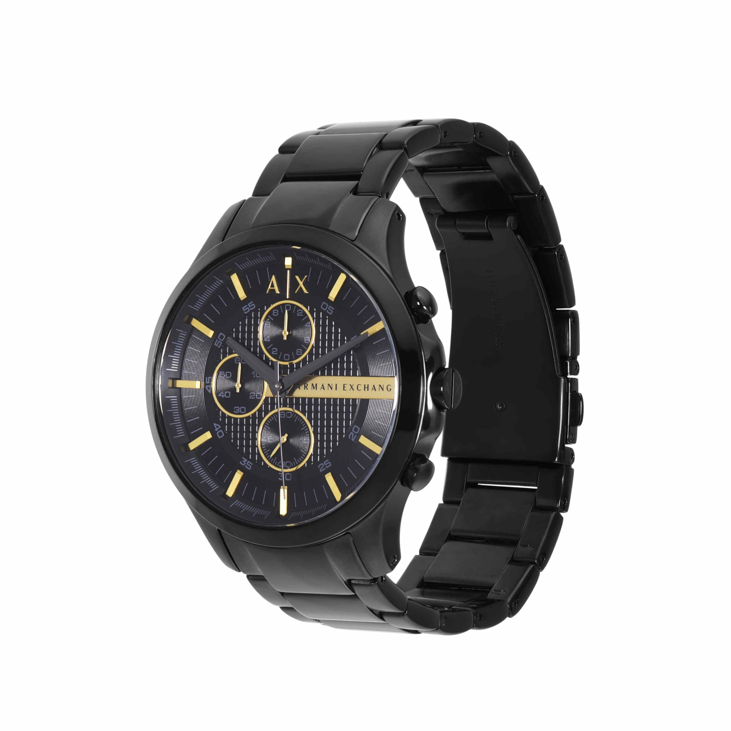 Armani Exchange Watch for Men, Quarz-Chronographenwerk und 46mm Gehäusegröße mit Edelstahlarmband