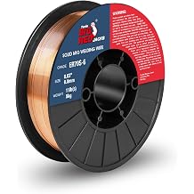 BIG RED Solid MIG Welding Wire ER70S-6 .030" 11LBS, Mild Steel MIG Wire with Low Splatter for All Position Gas Welding