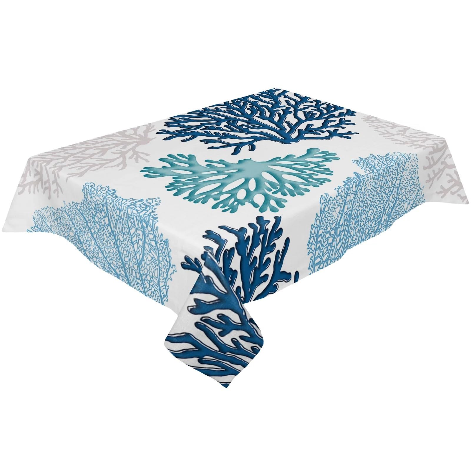 Tovaglia impermeabile blu rettangolare for feste di nozze Copritavolo for decorazioni natalizie Per Protezione Tavolo(153x153cm Tablecloth)
