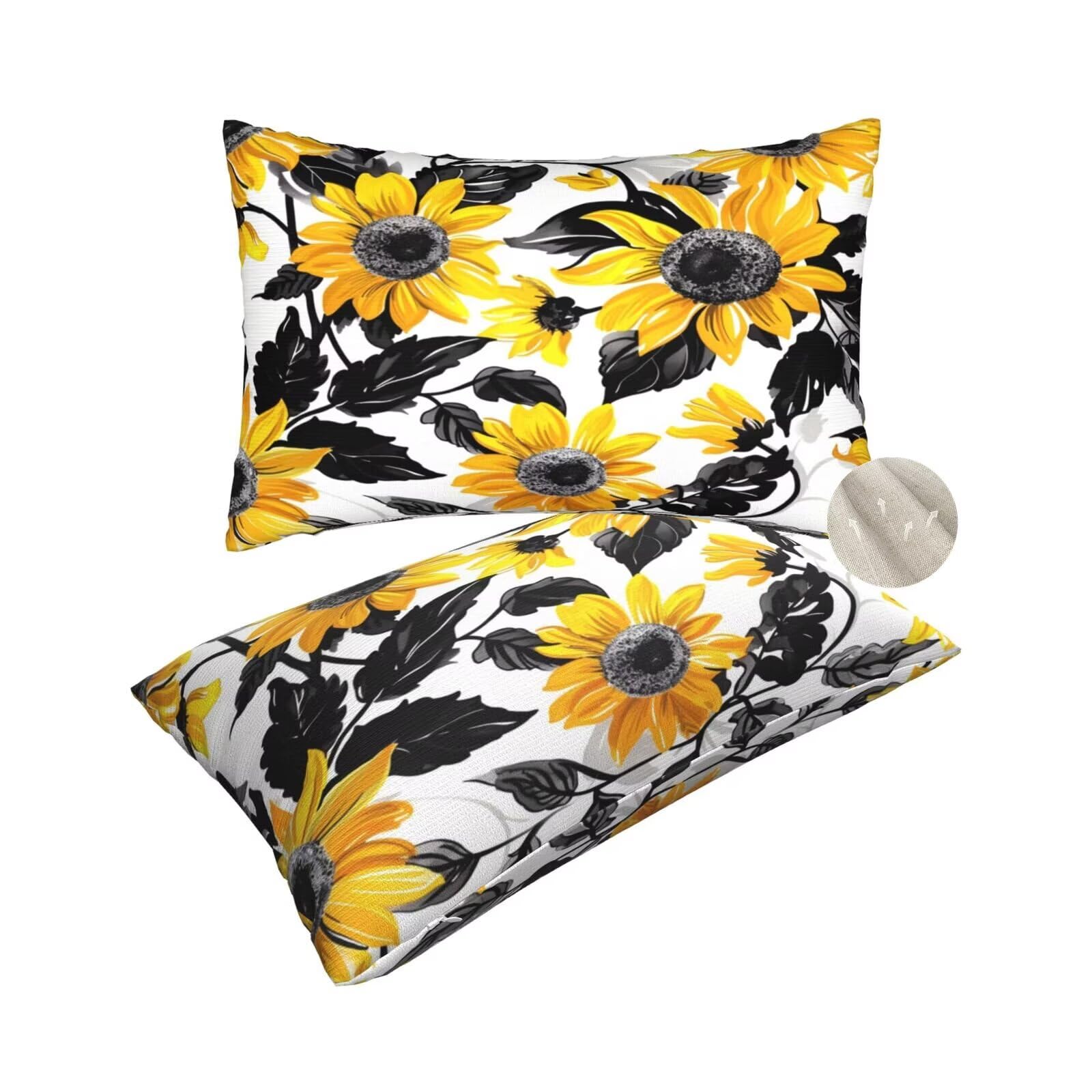 Housses de coussin 50x80 cm lavables pour protéger les coussins du salon