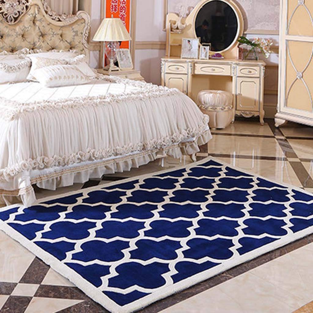 Tapis fait main acrylique haut de gamme au design minimaliste