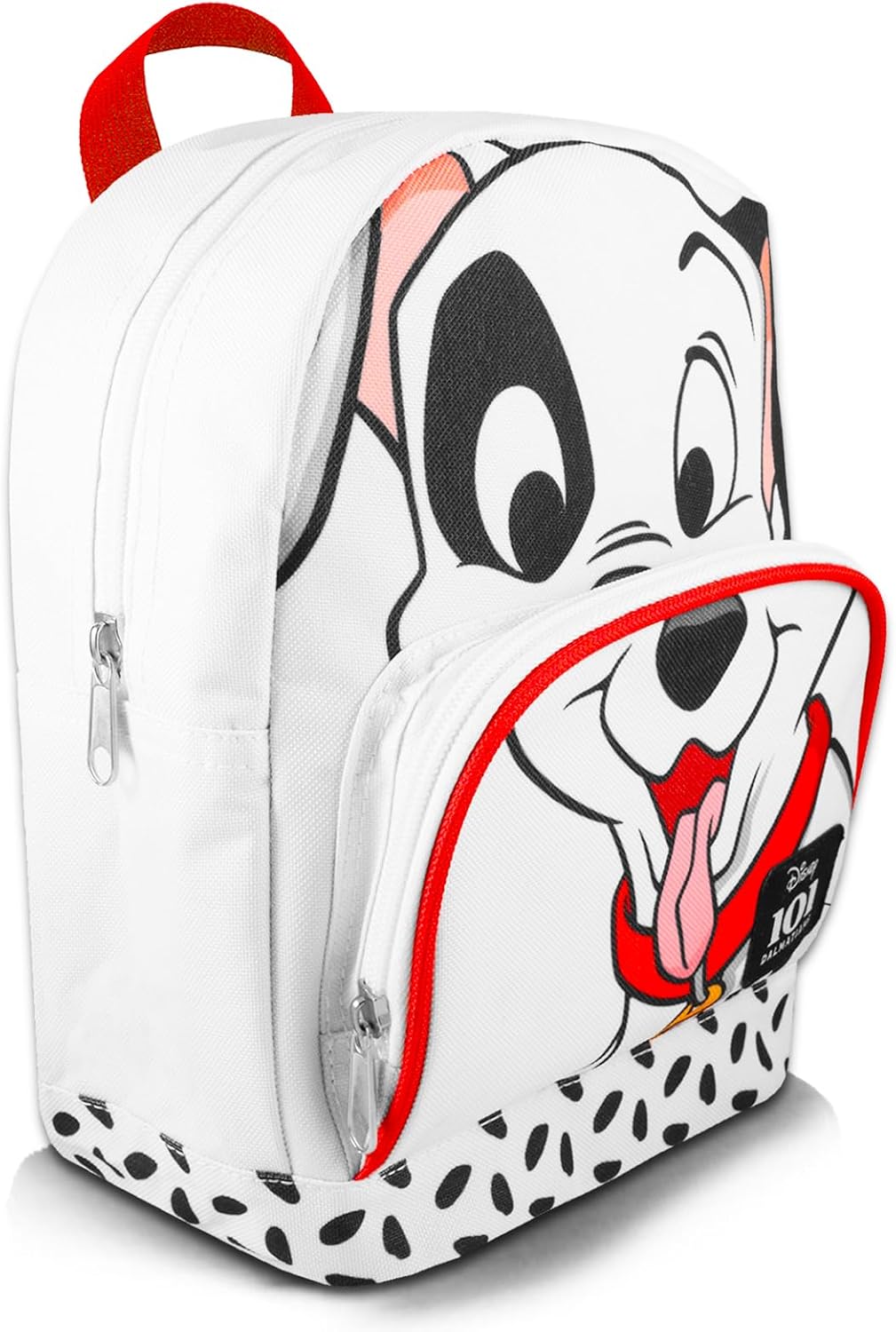 101 Dalmatians Mini Backpack - 10" Canvas Bag with Front Pocket | Spotted Puppy Backpack Purse for Women, Teens - Image 3