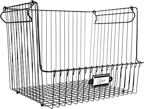 Miniatura 13 de Spectrum Diversified Vintage Living™ - Cesta apilable grande para almacenamiento y organización en el hogar