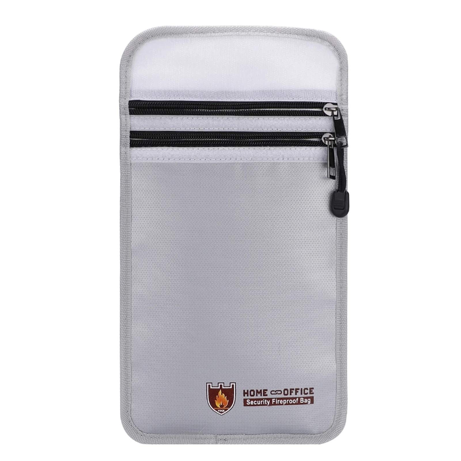Fireproof Document Box Safe File Storage Bag Fireproof Document Pocket Cash Valuables Organizer for Passports, Legal Files and Valuables