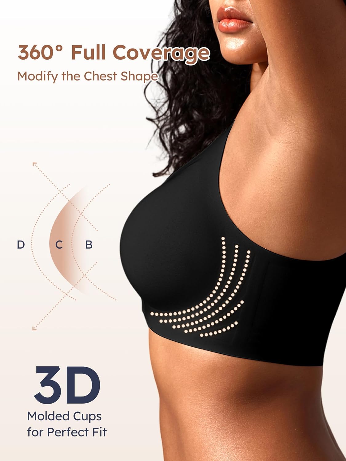 Front Closure Bras for Women - M-4XL - Wireless Jelly Bra with 2 Hook & Eyes No Underwire Seamless Tshirt Bralettes - Image 4