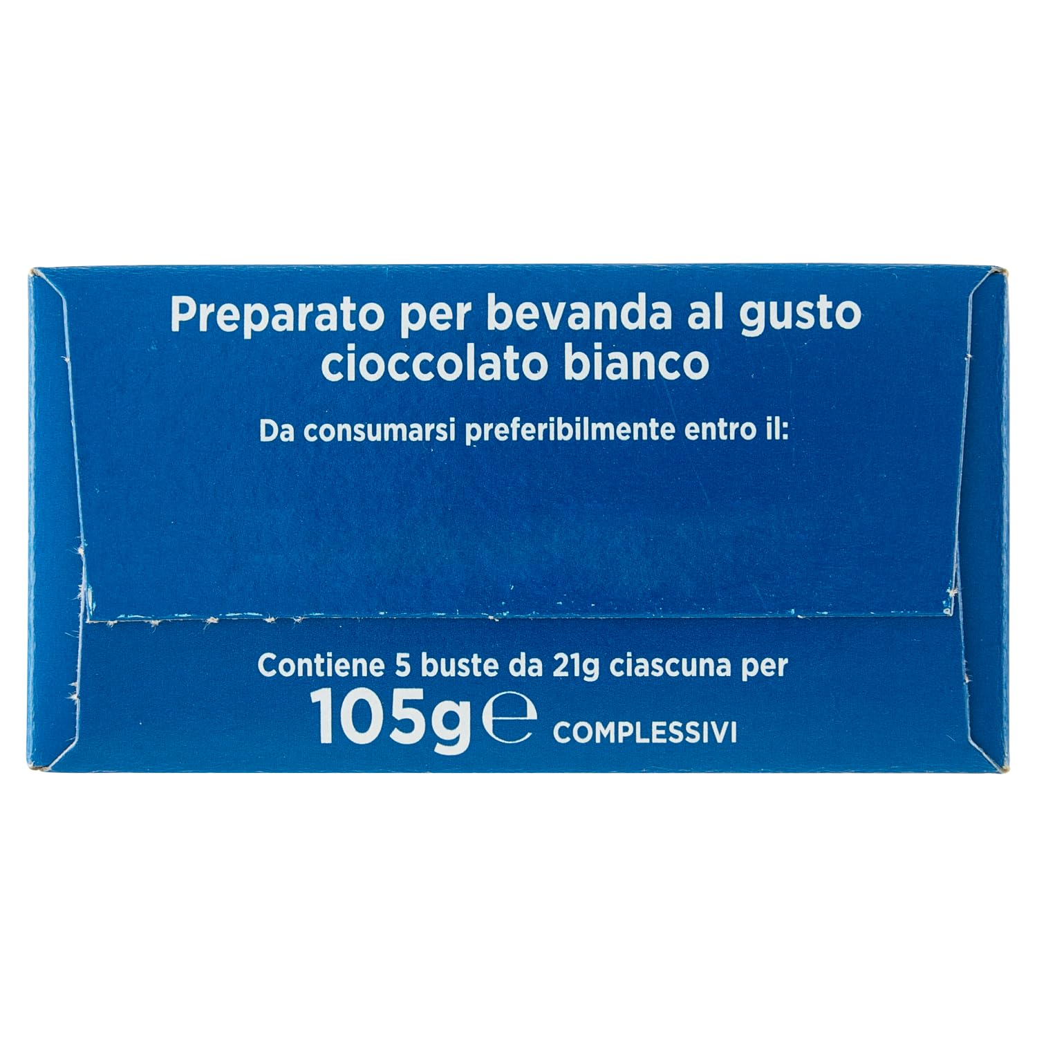 Cameo Ciobar Bianco - Polvo de preparación para chocolate blanco caliente, 105 g, cada paquete contiene 5 bolsas de 21 g + llavero Beni Culinari