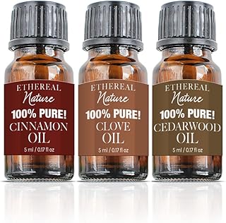 Ethereal Nature Pure Essential Oil 5ml 3 Pack- The Great Outdoors (Cinnamon Clove and Cedar)