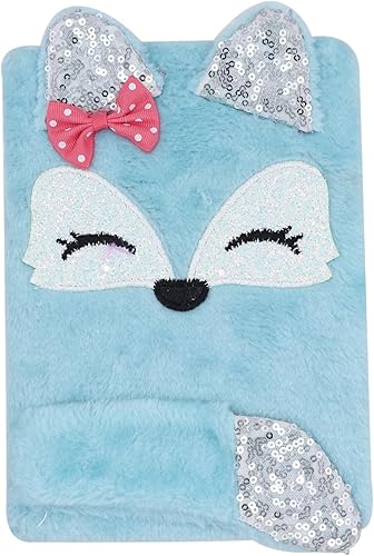 Miniatura 8 de BOLLEY JOSS Lovely Animals Notebook Kids Plush Diary for Girls Teens Fuzzy Journal Writing Pad A5 Lined 160 Pages