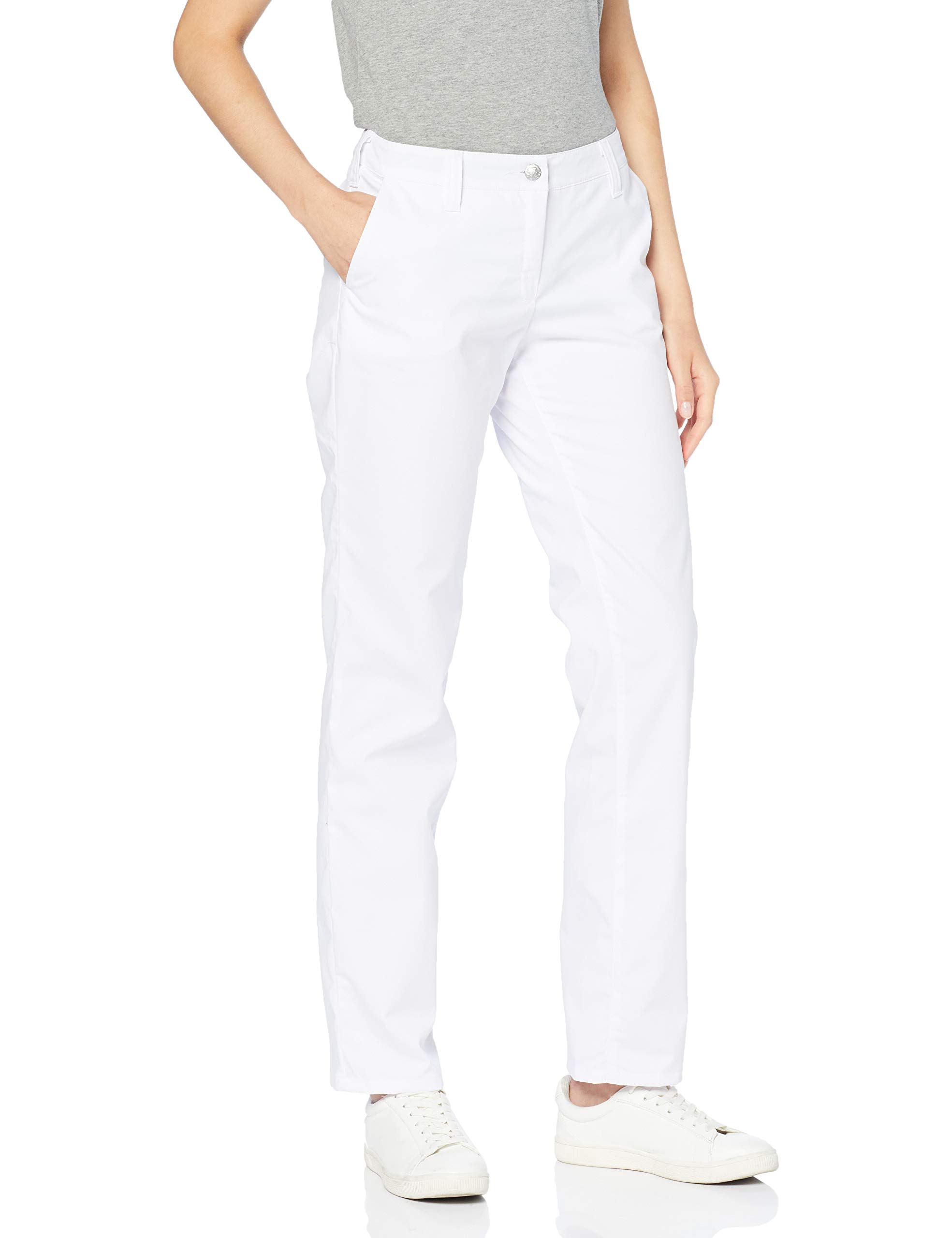 BP 1734-686-21/12n, Women's chinos, Stretch fabric 230,00 g/m², fabric blend with stretch, Color white, Size 12n