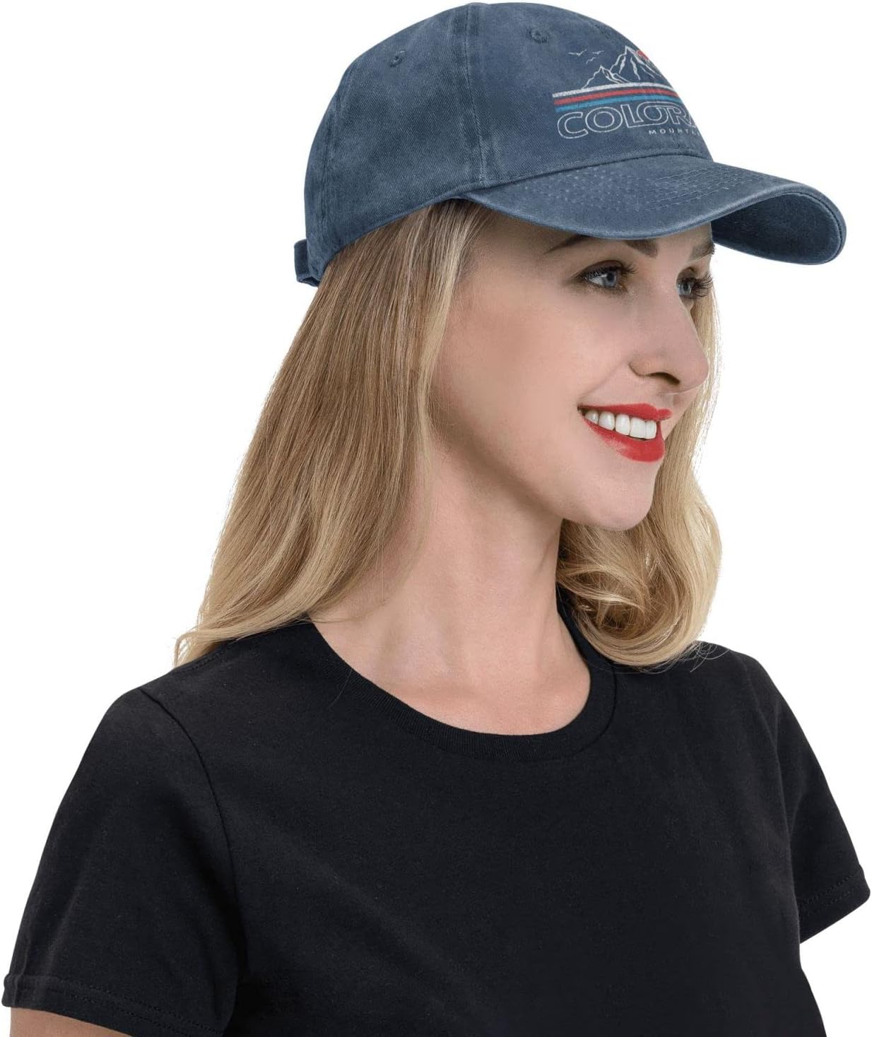 Sefgaen Hat Colorado Mountains Hat Women Baseball Cap Funny Hats - Image 8