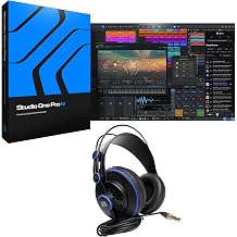 Fender Studio Pro Bundle Fender Studio Pro DAW Recording Music Production Software, HD7 Professional Semi-Closed Monitoring Headphones, 2 Items