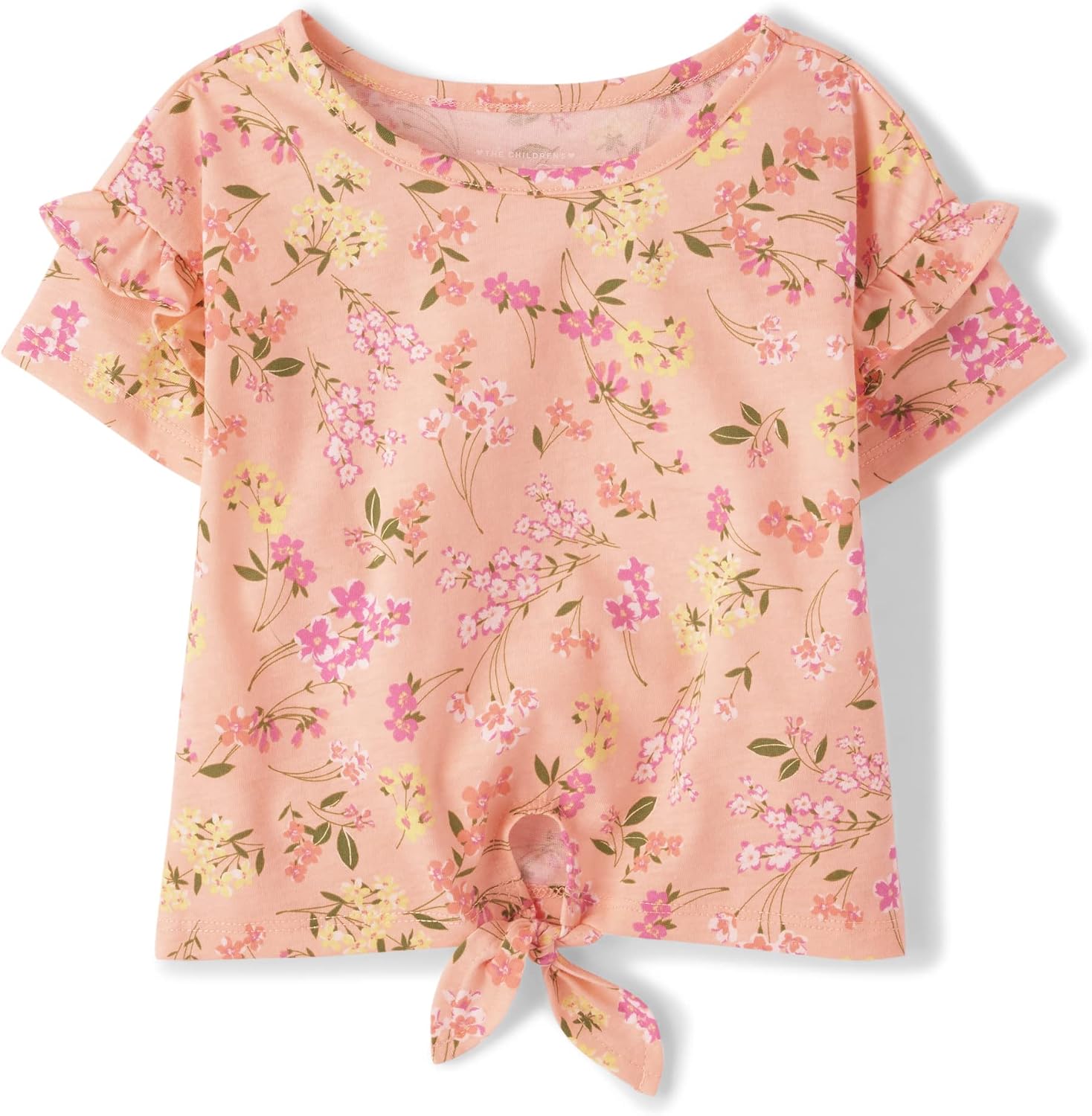 The Children's Place Baby Girls' and Toddler Short Sleeve Knit Shirts