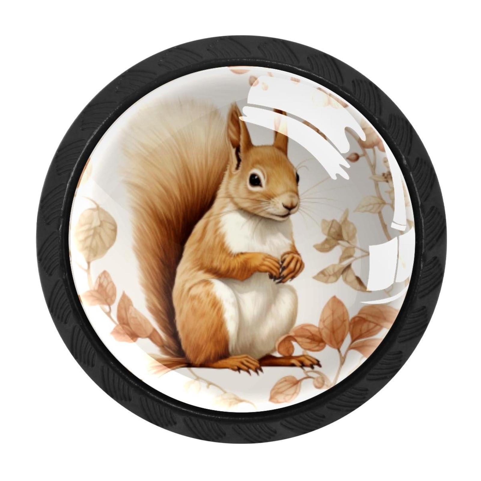 Chenzzzz Multicolored 20 4 Pack Squirrel Kitchen Cabinet Knobs Drawer Knobs Dresser Knobs Matte Black Zinc Knobs Drawer Pulls Door Knobs Dresser Drawer Handles Knobs For Dresser Drawers