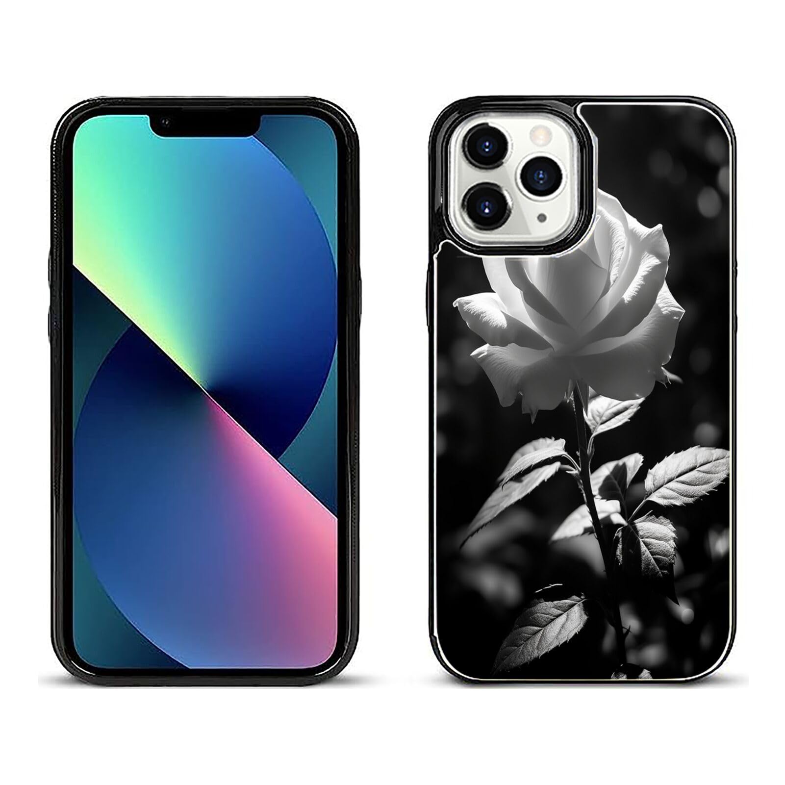 Stylish Wallet Case for iPhone 11 Pro Max with Rose Flower-aa856 Design - Premium Protection and Functionality Sleek Design Kickstand Feature