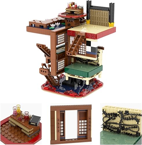 Miniatura 5 de -MOC - Juego de construcción de castillo infinito de anime Demon Slayer, bloques de construcción lindos y creativos para niños, regalos para niños