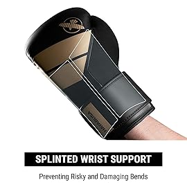 Hayabusa S4 Boxing Gloves for Men and Women - Black/Gold, 14oz