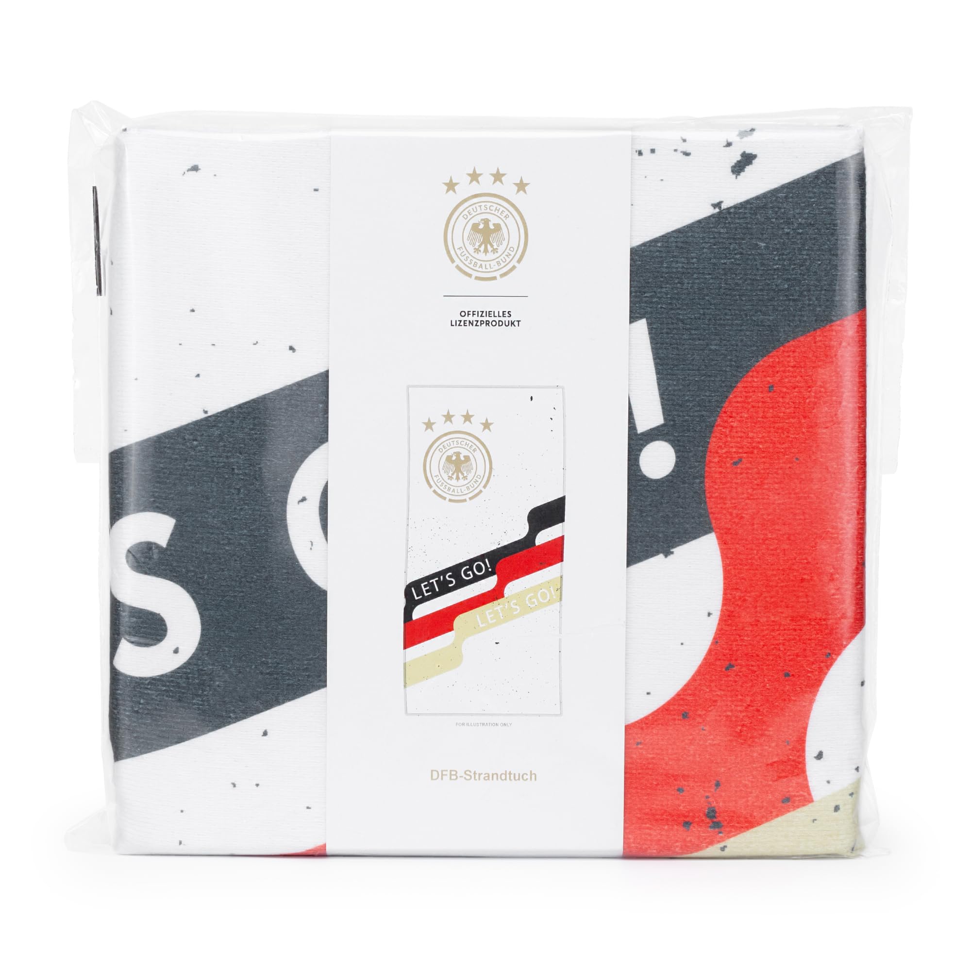 The Gift Scholars Offiziell Lizenziertes DFB Strandtuch der Deutschen Fußball-Nationalmannschaft – Retro-Logo-Design, 70 x 140 cm Pool- & Sporthandtuch (Packung mit 2)