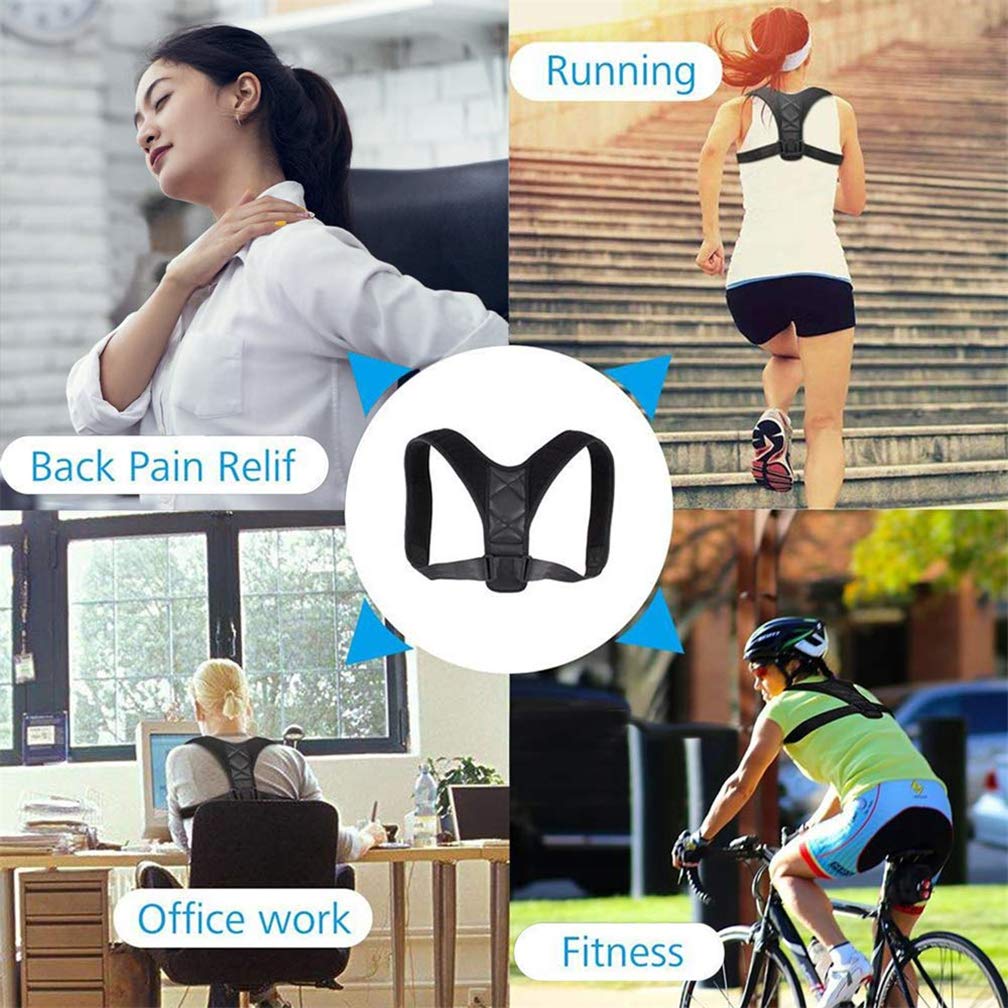 Back Posture Corrector for Men and Women, Adjustable Back Brace Strap, Comfortable Clavicle Support Device Posture Correction Belt, for Improve Humpback, Neck, Shoulder, Upper Back Pain Relief (XL)