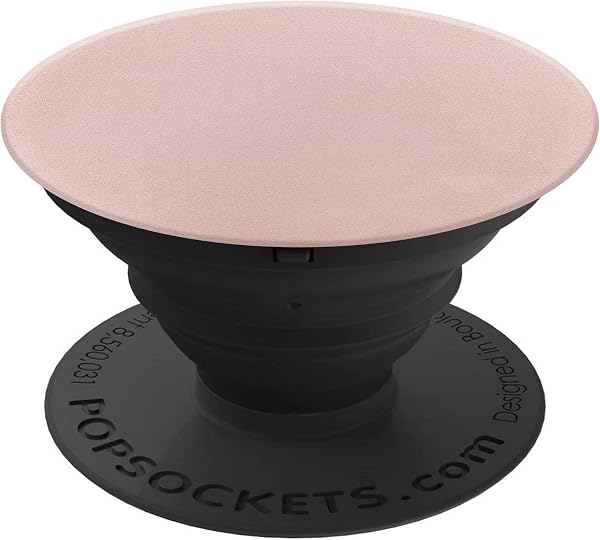 PopSockets スマートフォン/タブレット用グリップ&スタンド Rose Gold Aluminum - 1