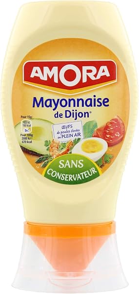 Amora Mayonnaise De Dijon Flacon Souple 235g lot de 9 - 2