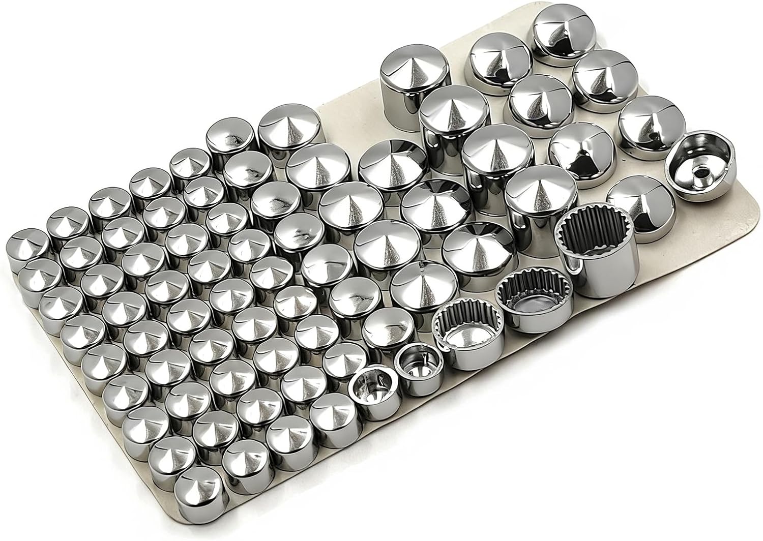 Silver Bolts Toppers Caps Compatible with Harley Davidson Dyna Glide Twin Cam 1991-2012