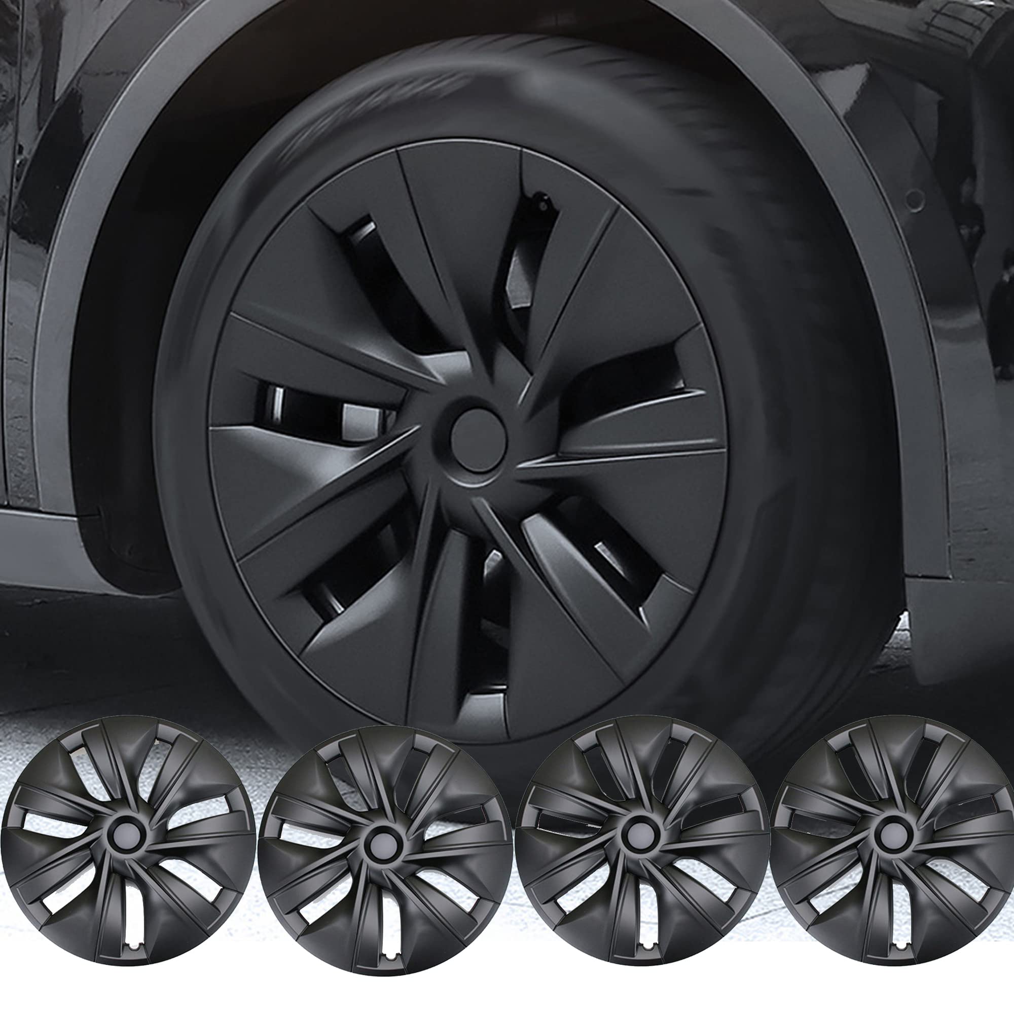 Buy HYUNLAI Fit Tesla Model Y Wheel Cover Hub Cap Tesla Rim Protector Cover 19 Inch Wheel Cap