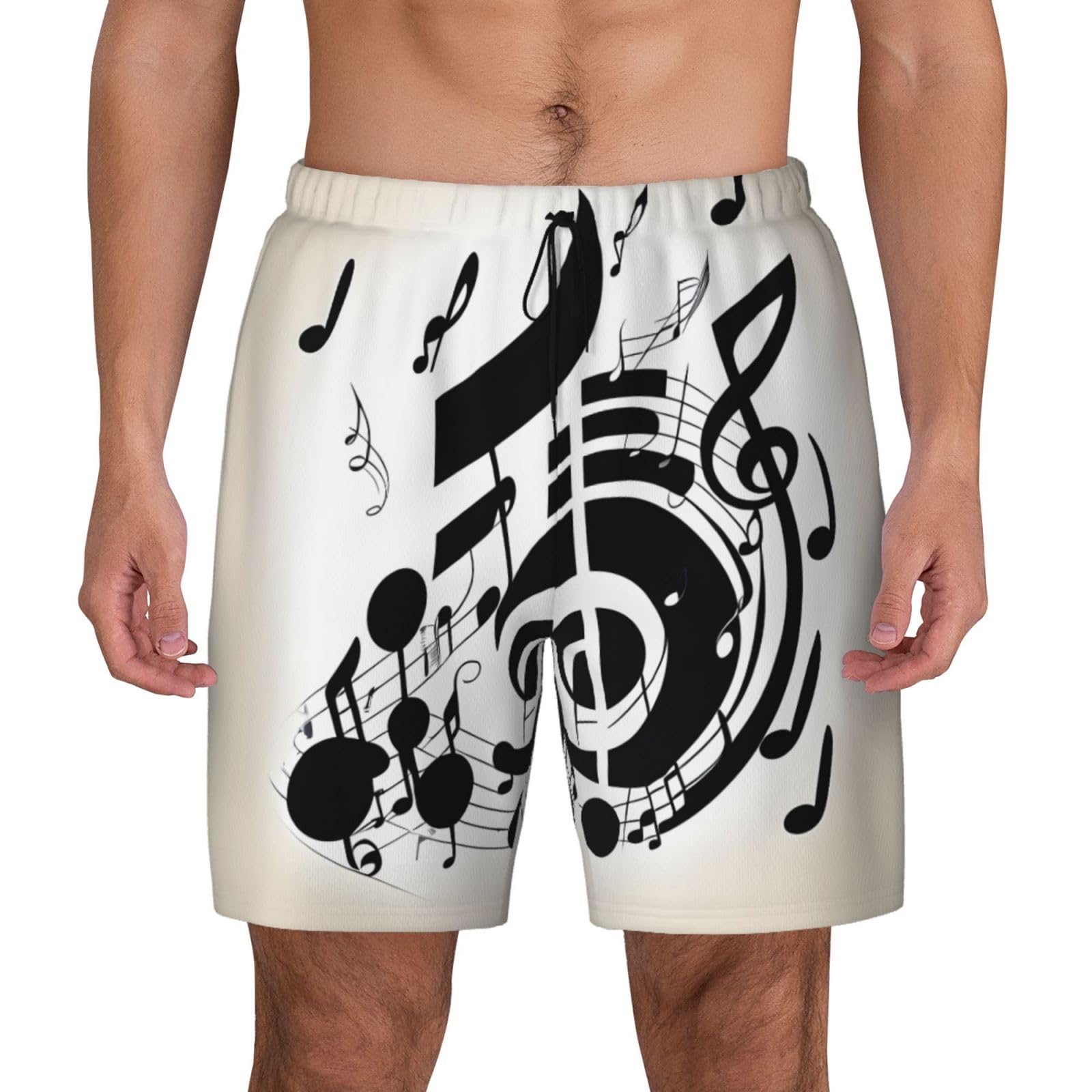 Short de bain pour homme en polyester avec doublure de compression - 8