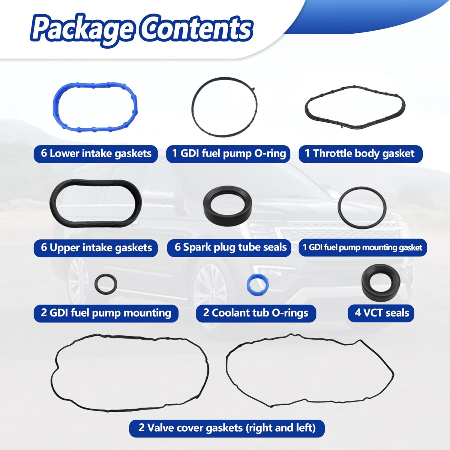 VS50993R Valve Cover Gasket Set Fit for Ford Expedition 2018-2022 F-150 2017-2020 for Lincoln Navigator 2018-2023 3.5L V6 Engine