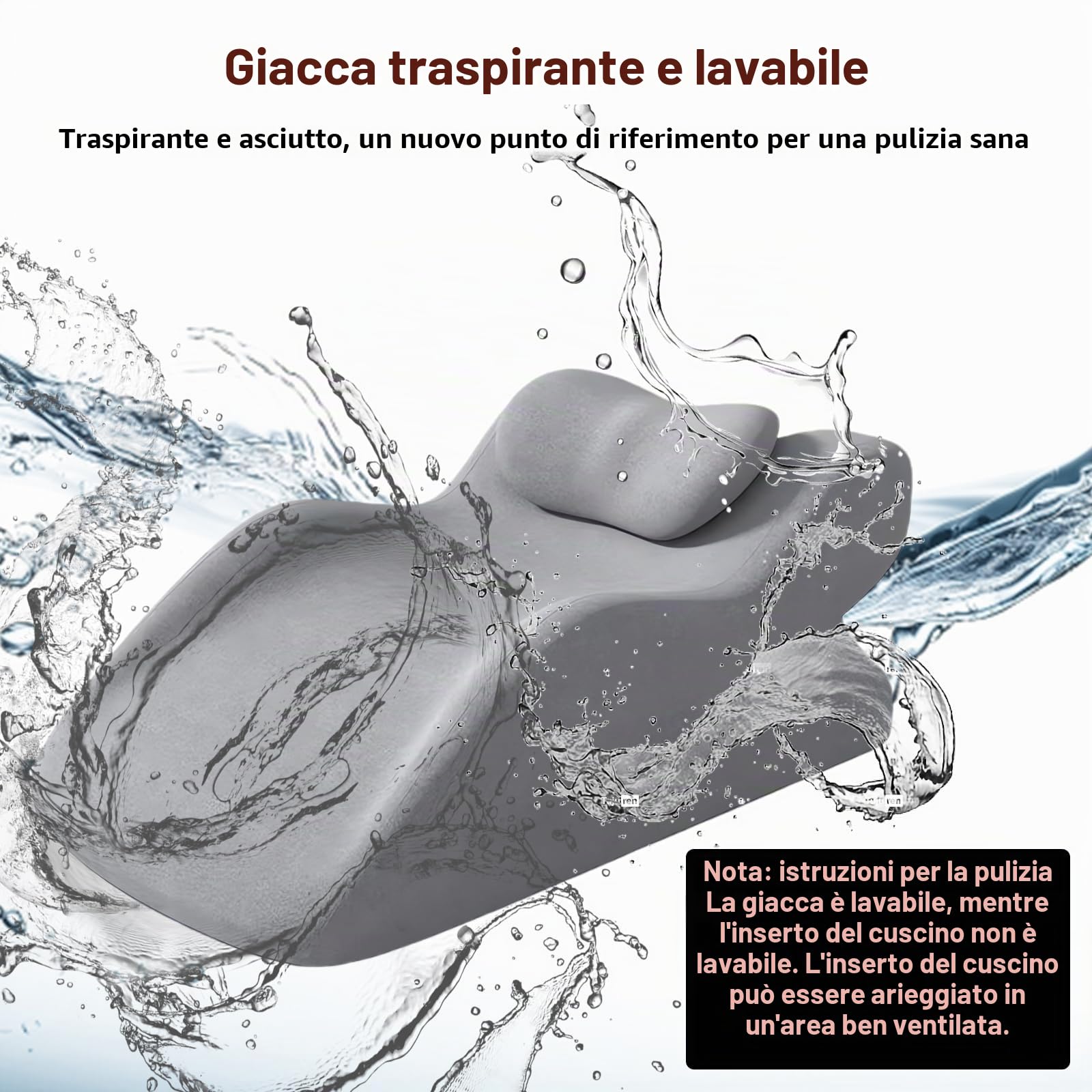 Cuscino per gambe rialzate: cuscino venoso con giacca traspirante e lavabile, cuscino ergonomico per gambe per riporre divano, letto, relax, tempo fuori e casa, grigio chiaro
