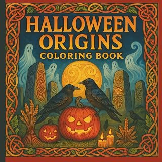 Halloween Coloring Book For Adults - Samhain Edition: Relax while enjoying a coloring adventure that explores the Early European Celtic origins of Halloween