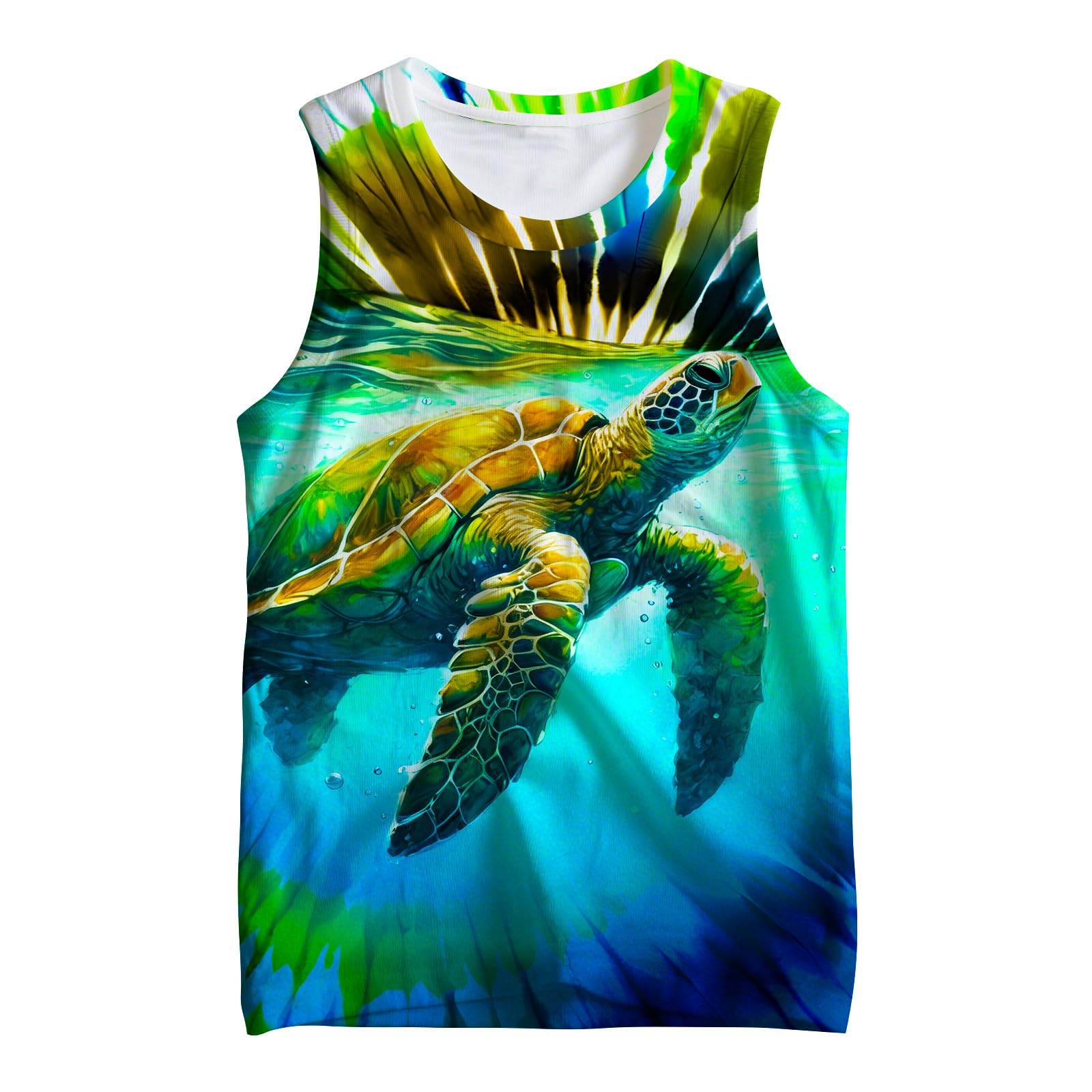 Kids Cute Animal Tie Dye Tank Tops Shirt Sleeveless Undershirt