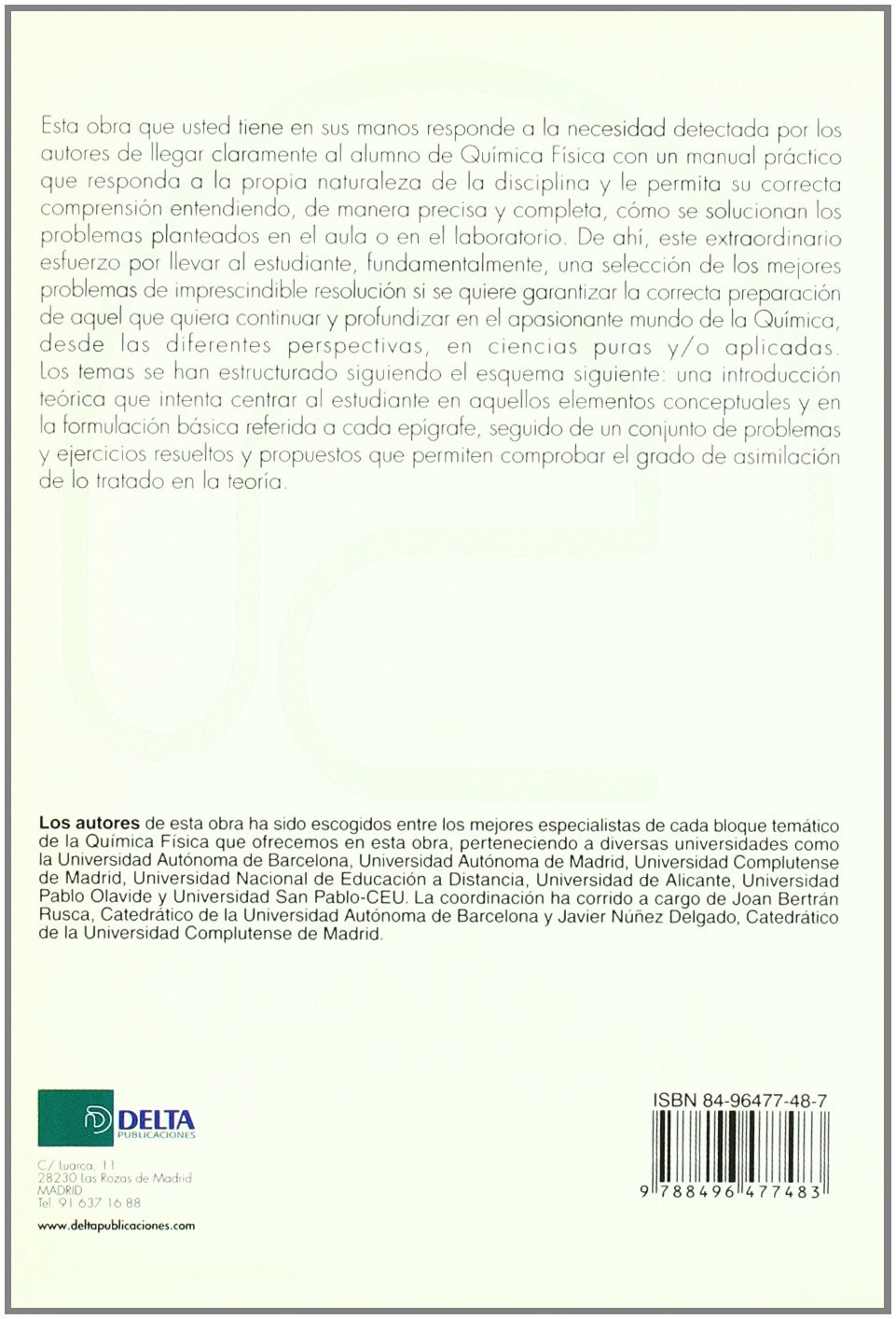 Problemas de química física (SIN COLECCION)